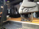 22” SUPER VIP CLASS CAPTAIN SEAT | PEDESTAL BASE | BLACK LEATHER TOUCH