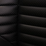 20” BLACK LABEL CAPTAIN SEAT | PEDESTAL BASE | BLACK LEATHER TOUCH