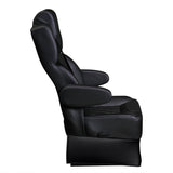 20” VIP DIAMOND CAPTAIN SEAT | SWIVEL BASE | BLACK LEATHER TOUCH