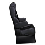 20” VIP CAPTAIN SEAT | SWIVEL BASE | BLACK LEATHER TOUCH