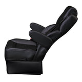 22” SUPER VIP CLASS CAPTAIN SEAT | PEDESTAL BASE | BLACK LEATHER TOUCH
