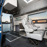 22” SUPER VIP CLASS CAPTAIN SEAT | PEDESTAL BASE | BLACK LEATHER TOUCH