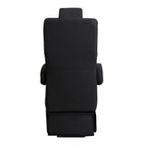 18” COMMUTER CLASS CAPTAIN SEAT | PEDESTAL BASE | PALAZZO GREY CLOTH