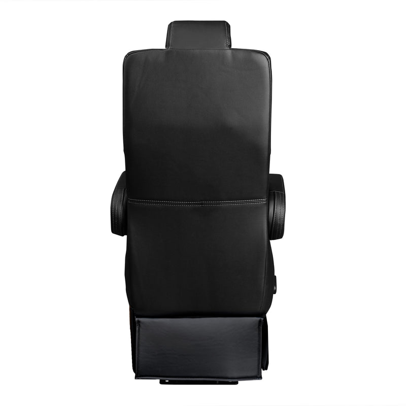 18” VIP CLASS CAPTAIN SEAT | PEDESTAL BASE | BLACK LEATHER TOUCH