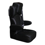 20” BLACK LABEL CAPTAIN SEAT | BLACK LEATHER TOUCH