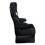 20” BLACK LABEL CAPTAIN SEAT | SWIVEL BASE | BLACK LEATHER TOUCH