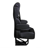 20” VIP DIAMOND CLASS CAPTAIN SEAT | PEDESTAL BASE | BLACK LEATHER TOUCH