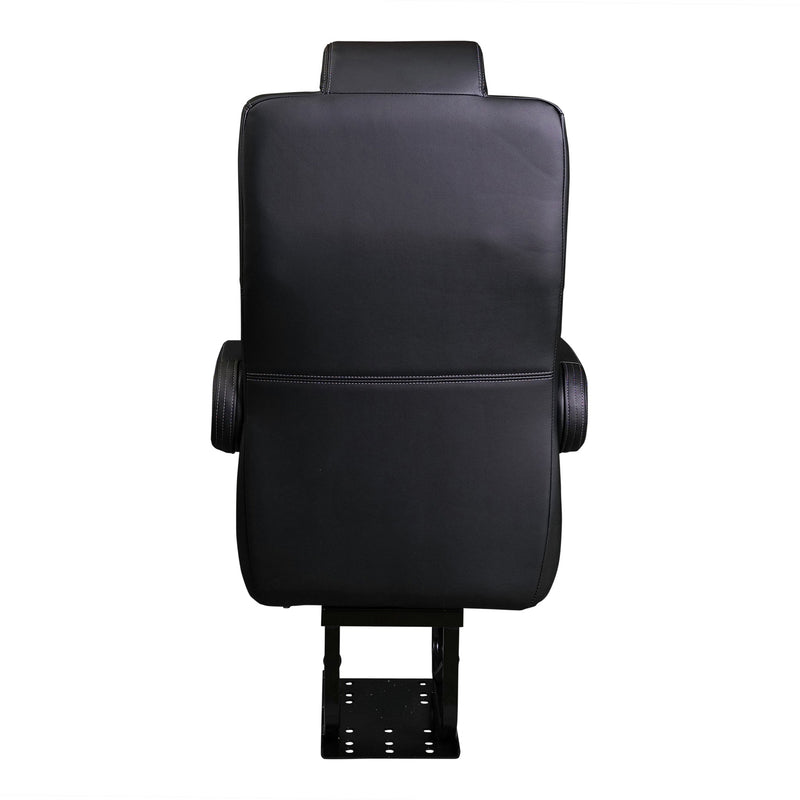 22” SUPER VIP CLASS CAPTAIN SEAT | PEDESTAL BASE | BLACK LEATHER TOUCH