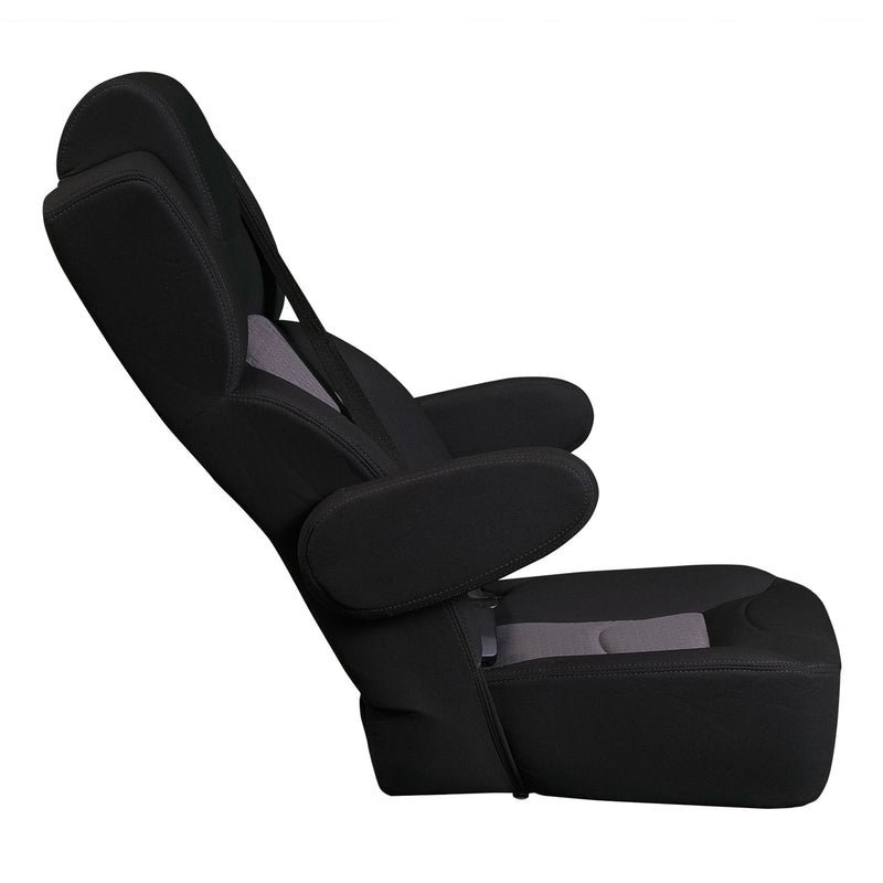 18” COMMUTER CLASS CAPTAIN SEAT | PALAZZO GREY CLOTH