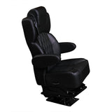 20” VIP DIAMOND CAPTAIN SEAT | SWIVEL BASE | BLACK LEATHER TOUCH