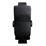 18” VIP DIAMOND CAPTAIN SEAT | SWIVEL BASE | BLACK LEATHER TOUCH