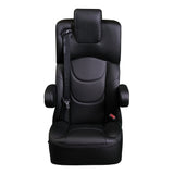 18” VIP CAPTAIN SEAT | BLACK LEATHER TOUCH