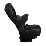 18” VIP CAPTAIN SEAT | SWIVEL BASE | BLACK LEATHER TOUCH