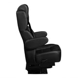 18” VIP CAPTAIN SEAT | SWIVEL BASE | BLACK LEATHER TOUCH