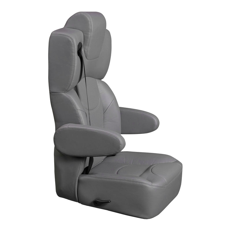 18 VIP CAPTAIN SEAT GREY LEATHER TOUCH