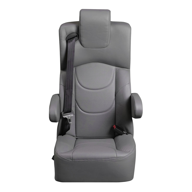18” VIP CAPTAIN SEAT | GREY LEATHER TOUCH