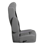 18” VIP CAPTAIN SEAT | GREY LEATHER TOUCH
