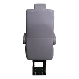 18” VIP CLASS CAPTAIN SEAT | PEDESTAL BASE | GREY LEATHER TOUCH