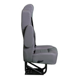 18” VIP DIAMOND CLASS CAPTAIN SEAT | PEDESTAL BASE | BLACK LEATHER TOUCH