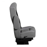 18” VIP CAPTAIN SEAT | SWIVEL BASE | GREY LEATHER TOUCH