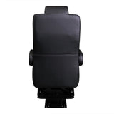 20” VIP CAPTAIN SEAT | SWIVEL BASE | BLACK LEATHER TOUCH