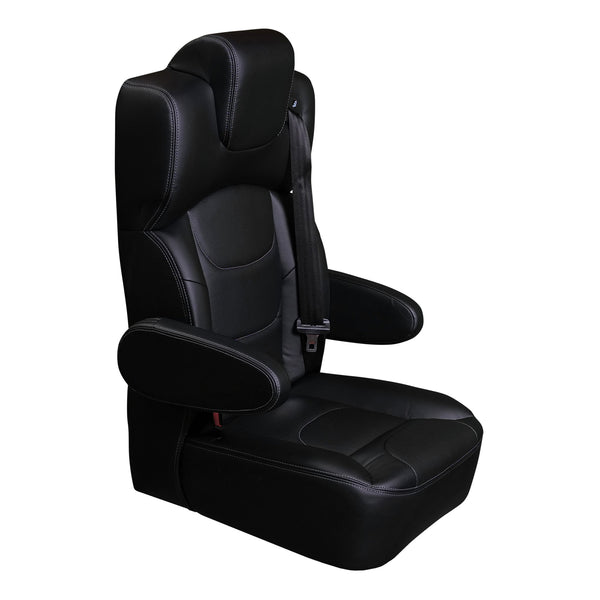 22” SUPER VIP CAPTAIN SEAT | BLACK LEATHER TOUCH