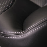 20” VIP DIAMOND CAPTAIN SEAT | SWIVEL BASE | BLACK LEATHER TOUCH