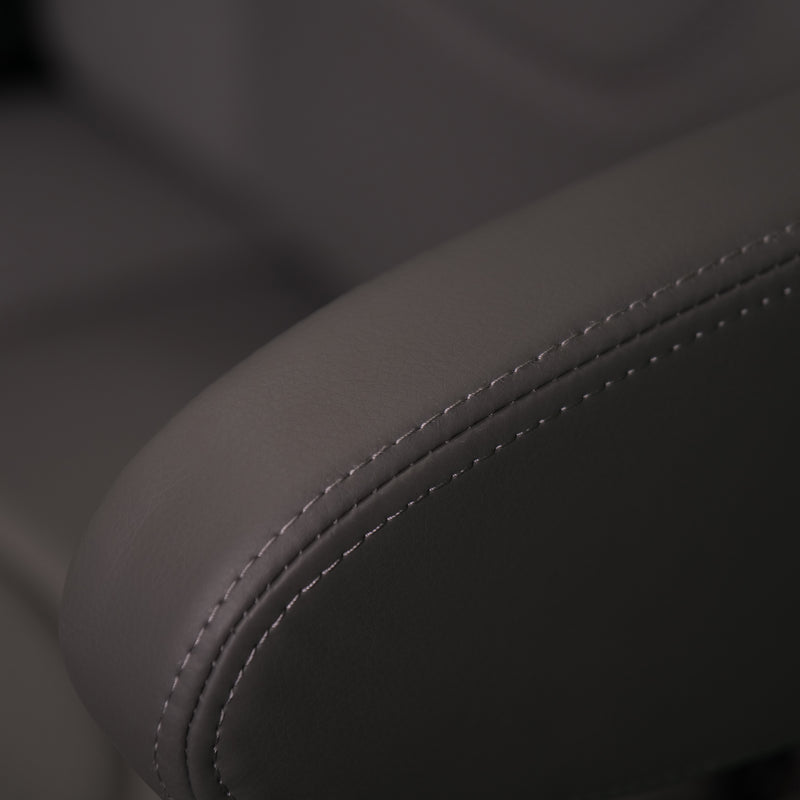 18” VIP CAPTAIN SEAT | GREY LEATHER TOUCH